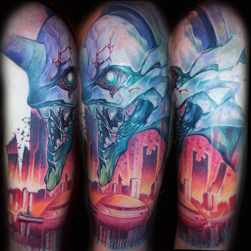 anime-monster-tattoo-by-josh-hibbard