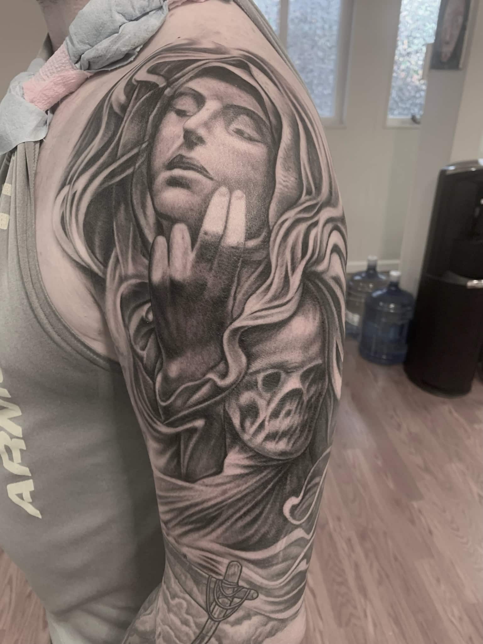 death-and-savior-tattoo-by-josh-hibbard