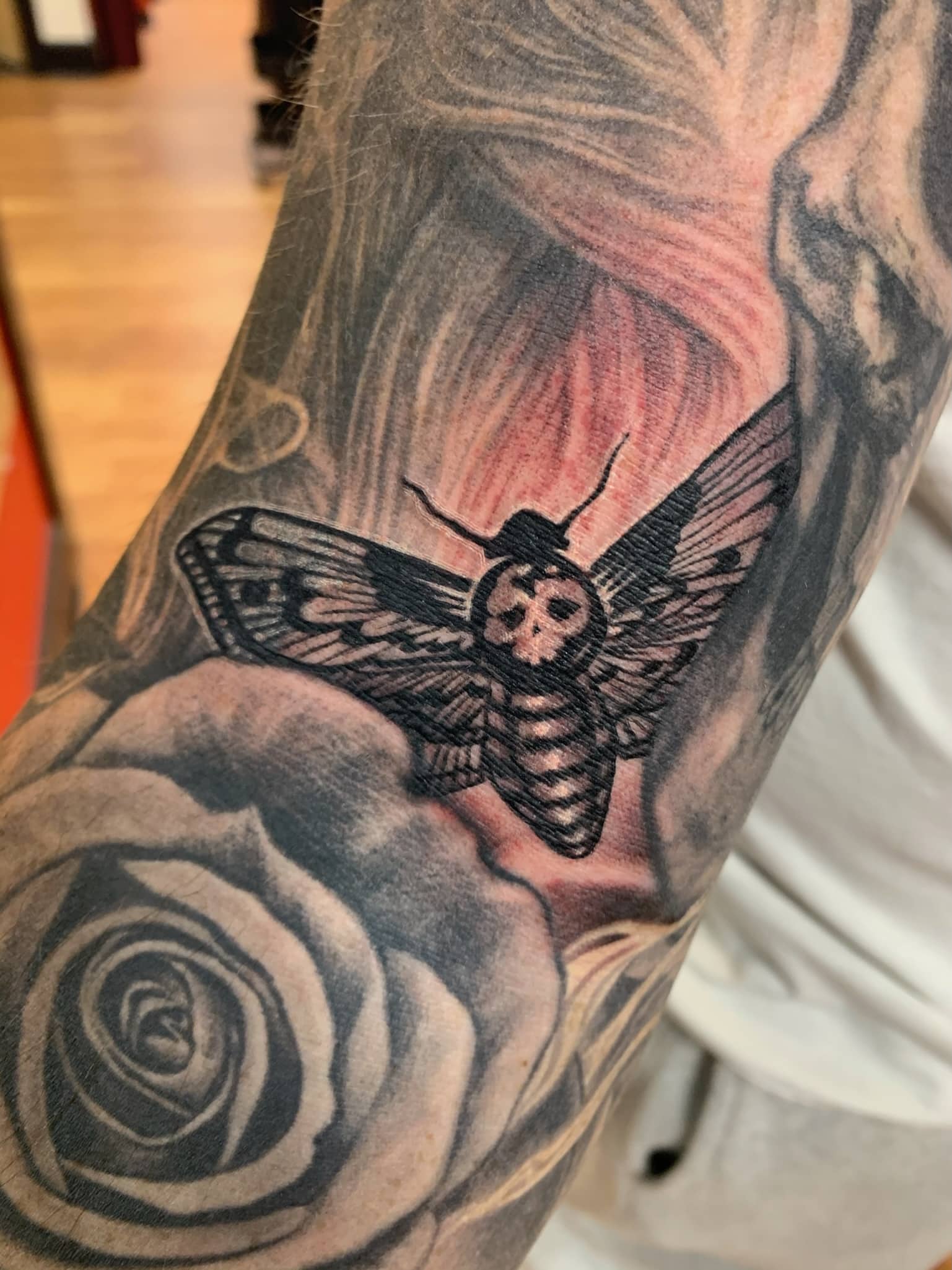 skull-moth-tattoo-by-josh-hibbard